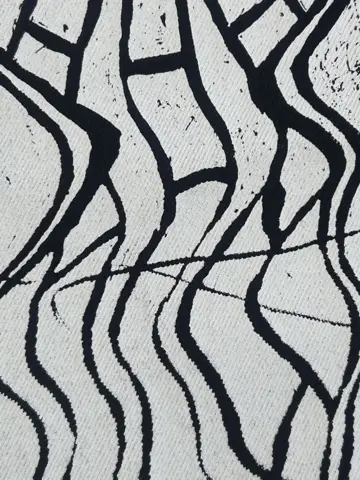 Hand-cut stencils on the work table